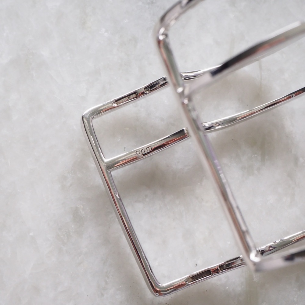 APM monaco silver bangle - Picture 7 of 7